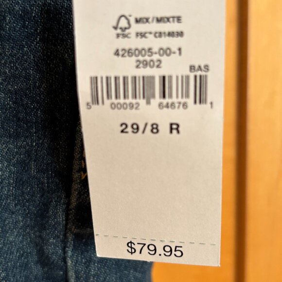 Gap Maternity Straight Leg Jeans - size 29 / 8R - NWT - Picture 5 of 5